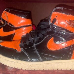 Nike Black and Orange Athletic Shoes